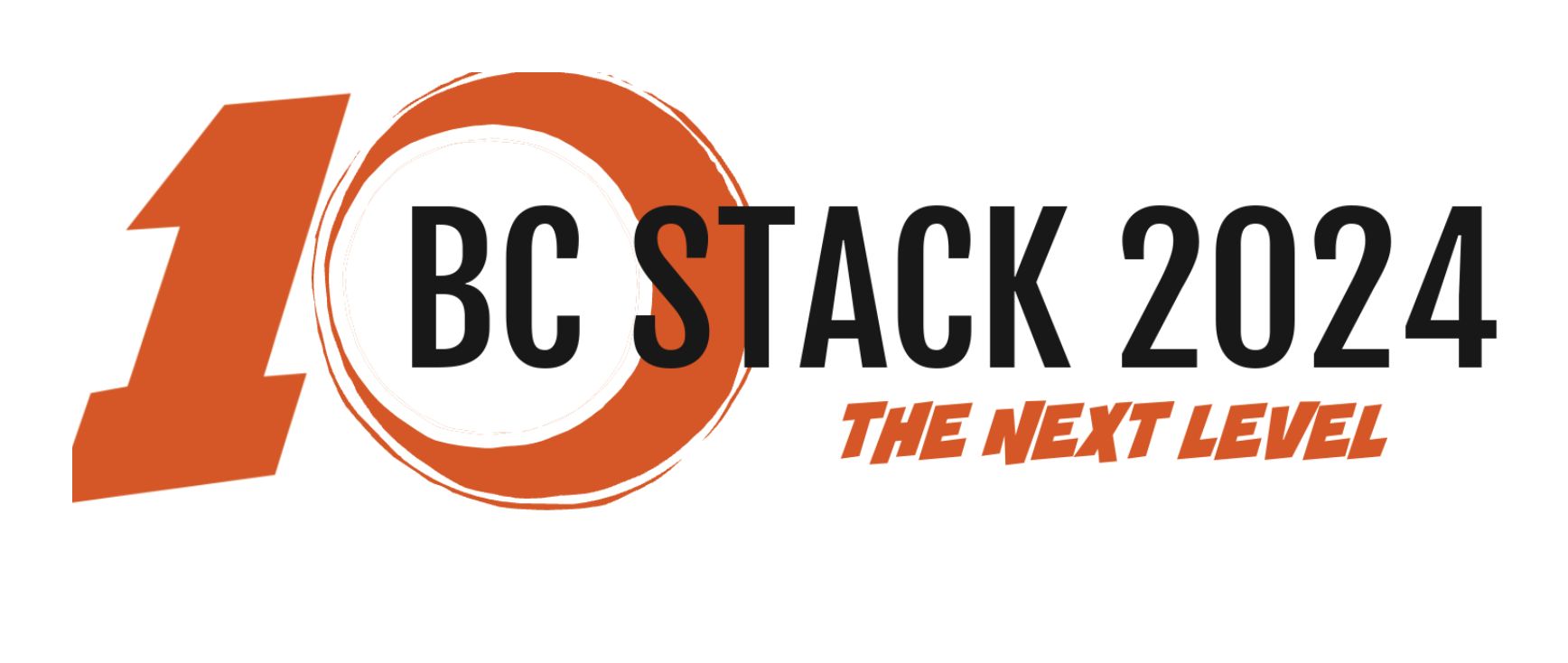 This is the logo of BC Stack - stylized into a 10th Anniversary looking thing. Orange and black. 